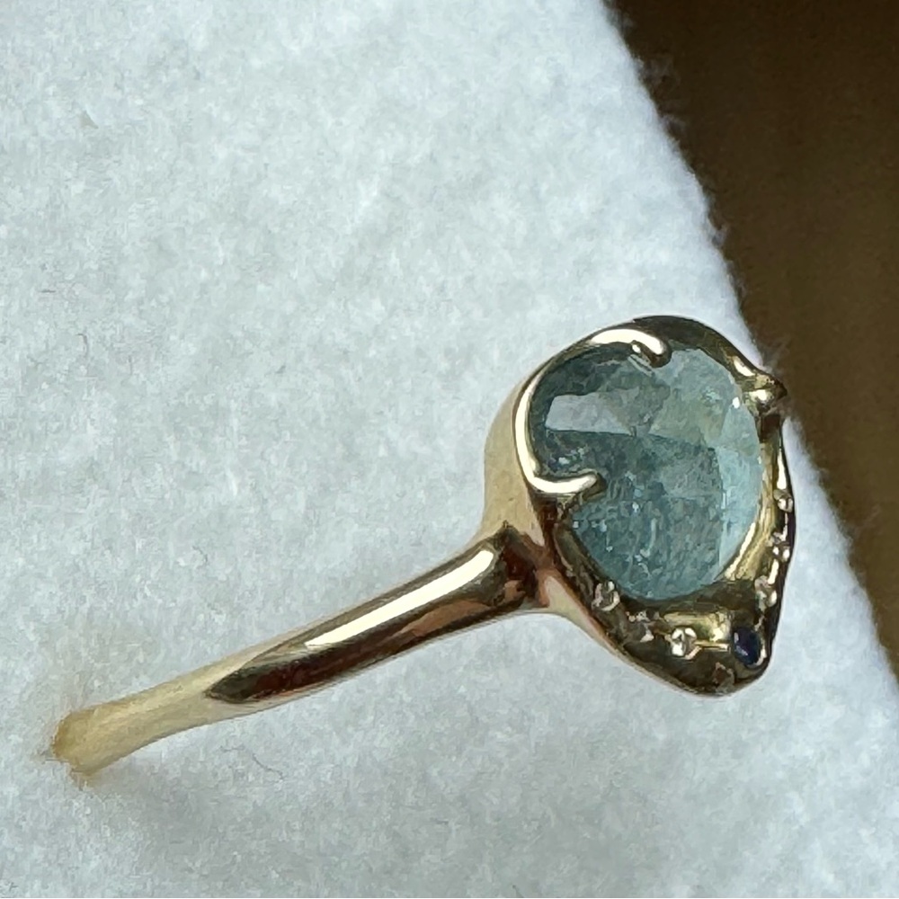 Sirciam 14k yellow gold Sky Shower Tourmaline Ring 8 $1453 - Picture 9 of 15